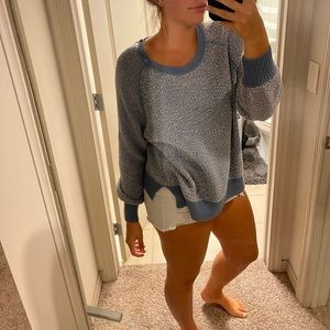 Blue oversized sweater